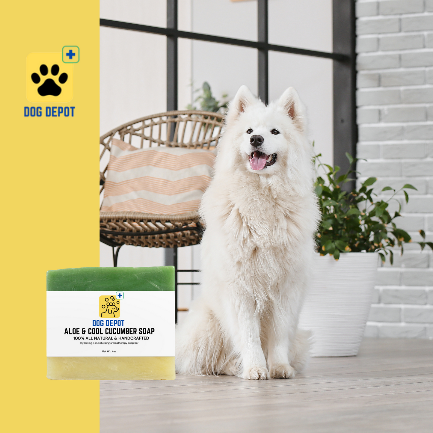 Dog Depot - All Natural Aloe & Cool Cucumber Soap