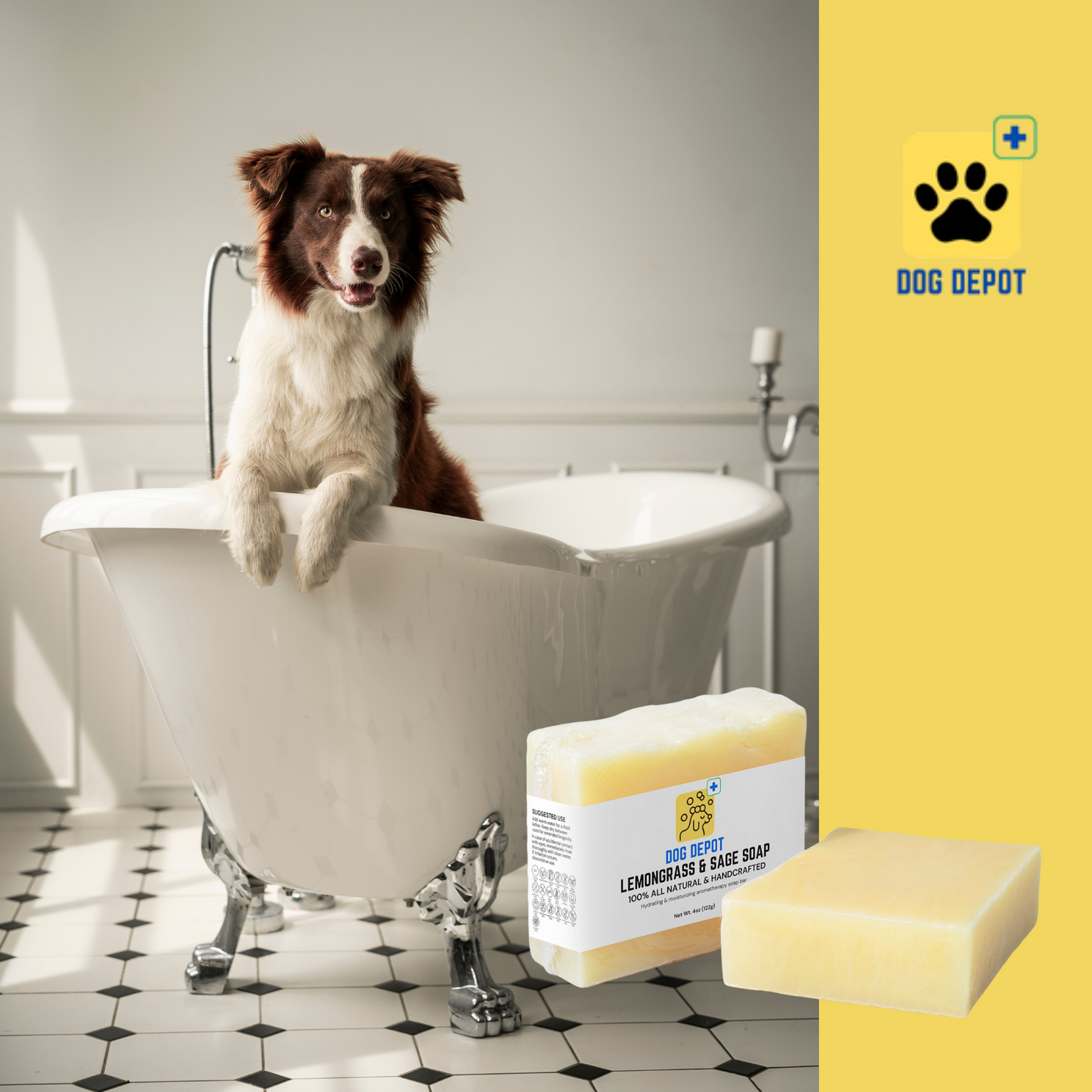 Dog Depot - All Natural Lemongrass & Sage Soap