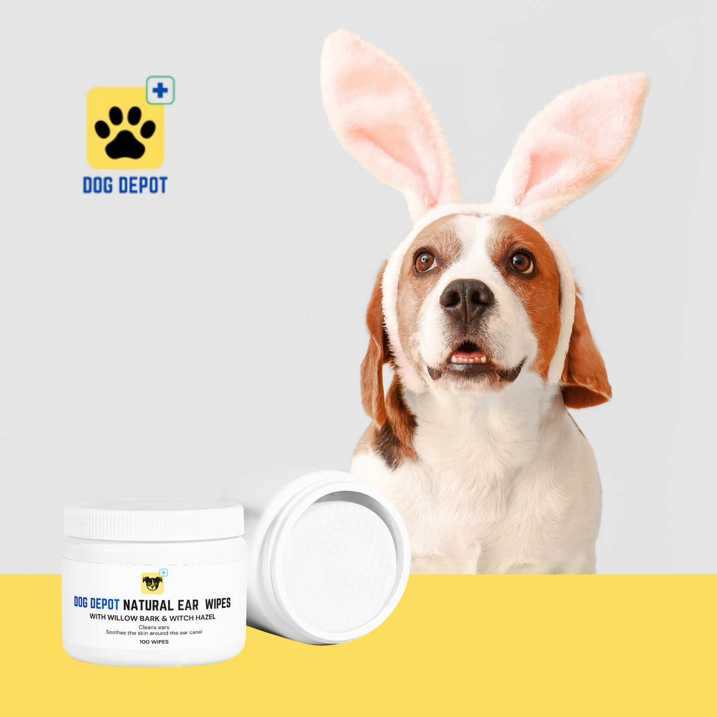 Dog Depot - All Natural Ear Cleaner Wipes